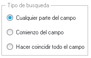 3. Tipo de búsqueda