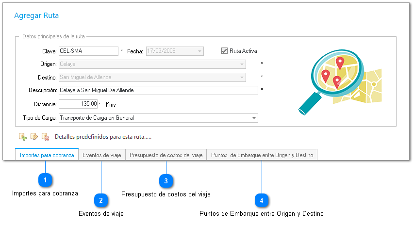 Catálogo de Rutas