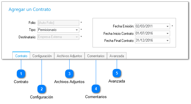 Administrar Contratos