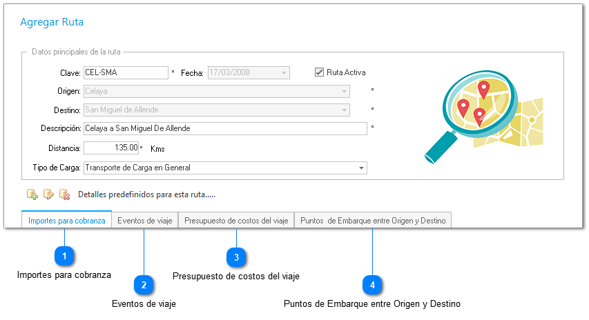 Catálogo de Rutas