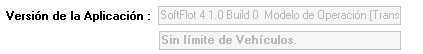 1. Versión de la aplicación